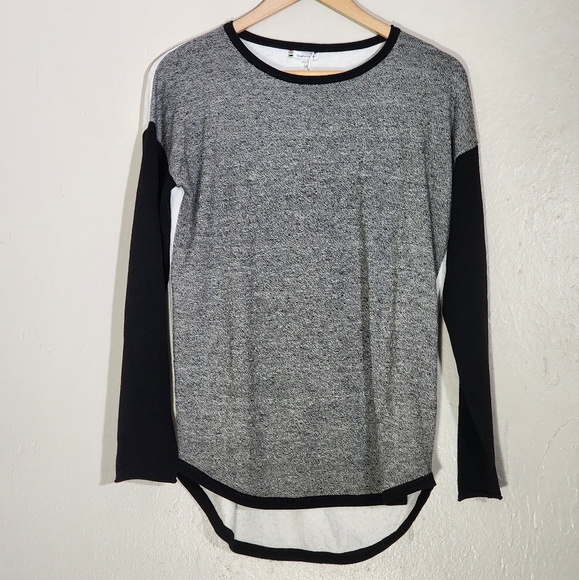 Smartwool Gray and Black Long Sleeve Top - Picture 1 of 7